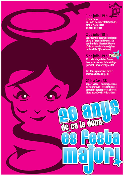 cartell festa major 20 anys Ca la Dona