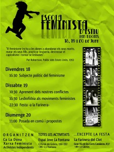 Cartell Escola Feminista d'Estiu de Dones 2010