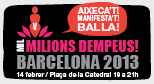 14/2, VDAY! (#1billionrising barcelona): Ca la Dona, punt de trobada per sortir en 