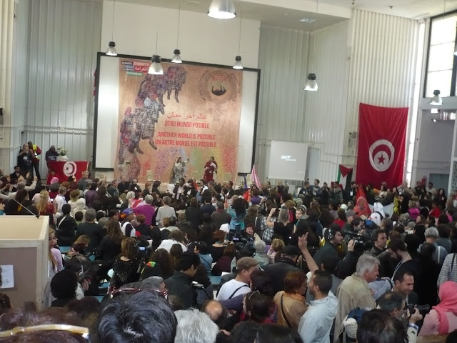Presencia les Dones i de la Marxa Mundial de Dones al Foro Social Mundial 2013 a Tunissia 