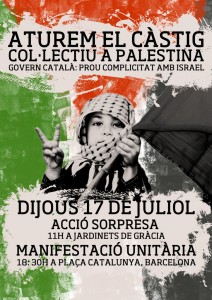 17|07:: Concentració No oblideu Palestina! + article la por i l'odi