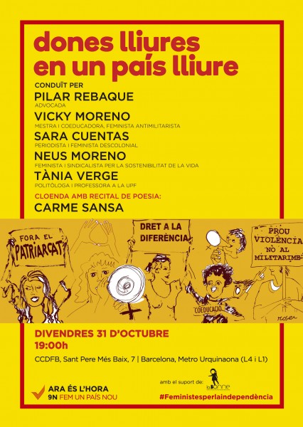 31/10:: Dones lliures en un país lliure, 19h a La Bonne, CCDFB