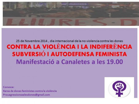 25/11:: Mani 25N Dia d'acció contra la violència masclista vers les dones