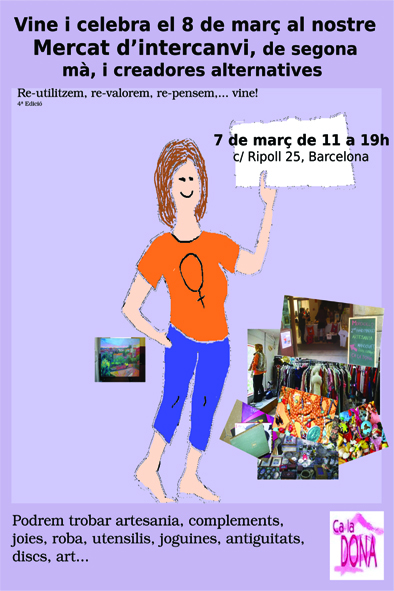 07/03:: Fira Feminista de Ca la Dona: celebrem el 8 de Març!