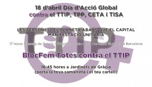 18/04:: BlocFem Totes contra el TTIP