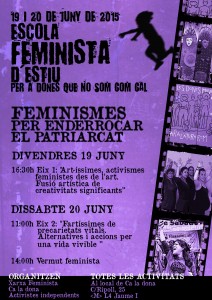 19 i 20/06:: Escola Feminista d’Estiu “Feminismes per enderrocar el patriarcat”
