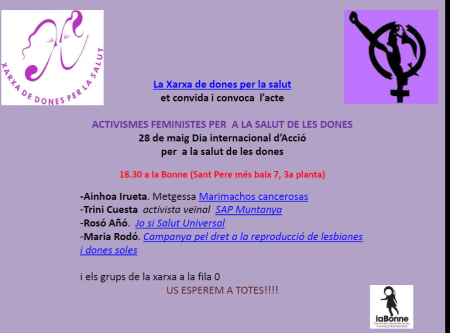 28/05:: Activismes feministes per la salut de les dones