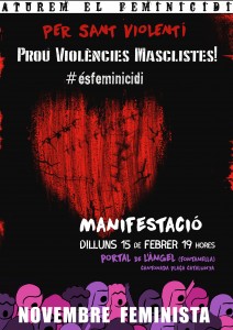 15/02:: Per Sant Violentí, Prou Violències Masclistes!