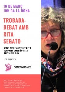 16/03/2016:: Trobada Debat amb Rita Segato