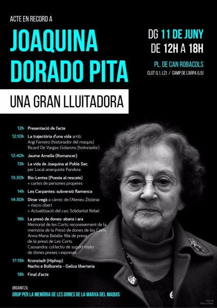 11/06:: Donatge a Joaquina Dorado Pita: Una Gran Lluitadora